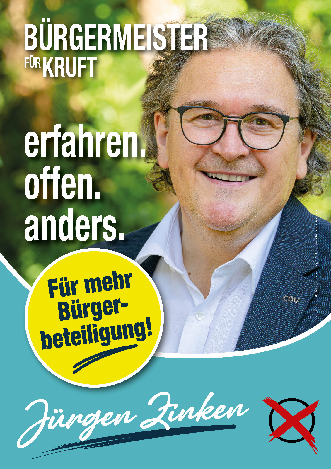 Plakat: Mehr Bürgerbeteiligung